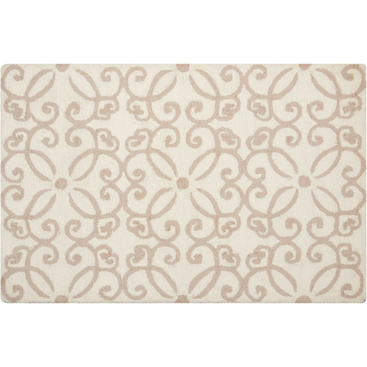 Charlton Home® Northampton Handmade Tufted Polyester Cream Rug Wayfair